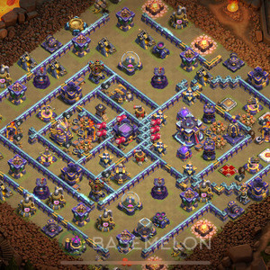 Town Hall Level 15 War Base Design, Anti 2 Stars, Anti Everything, Layout #393