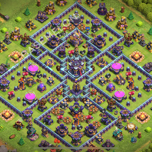 Town Hall Level 15 Trophy/Defense Base Design 2026, Anti Everything, Hybrid, Layout #3931
