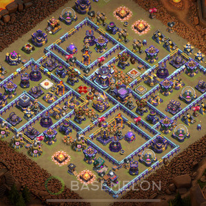Town Hall Level 15 War Base Design, Anti 3 Stars, Layout #414