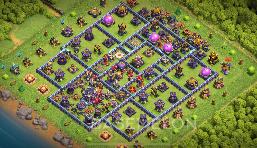 Town Hall Level 15 Trophy/Defense Base Design 2025, Anti 3 Stars, Anti Everything, Layout #498