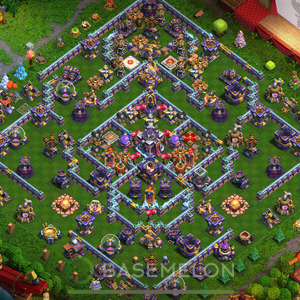 Town Hall Level 15 Trophy/Defense Base Design, Anti 3 Stars, Anti Everything, Layout #504