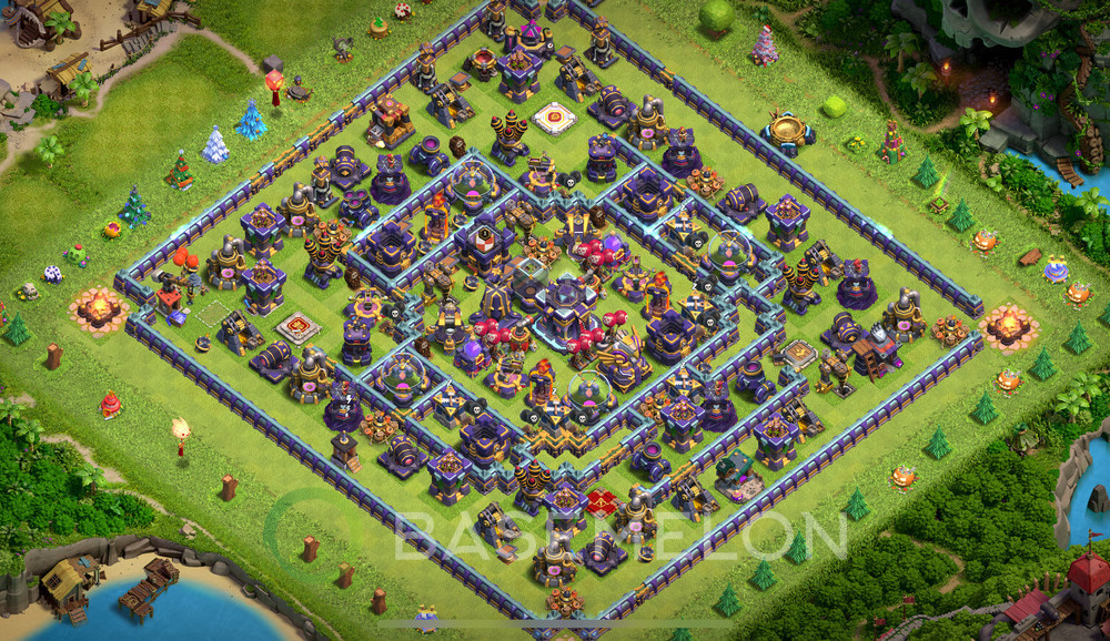 Town Hall Level 15 Farm Base Design 2024, Anti Everything, Layout #51