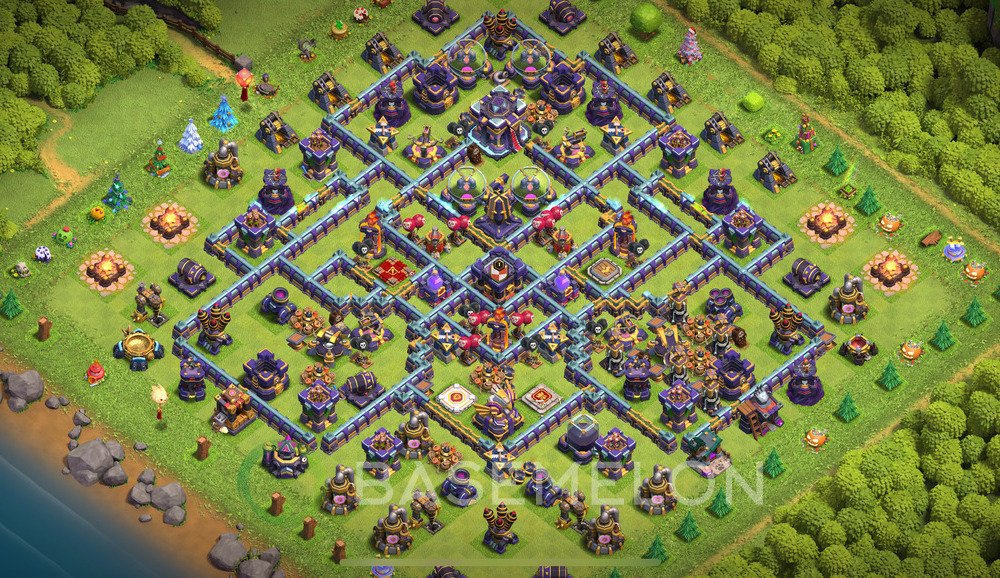 Town Hall Level 15 Trophy/Defense Base Design 2024, Anti Everything, Hybrid, Layout #533