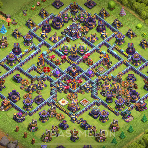 Town Hall Level 15 Trophy/Defense Base Design, Anti Everything, Hybrid, Layout #533