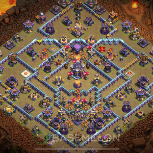 Town Hall Level 15 War Base Design, Anti 2 Stars, Anti Everything, Layout #54