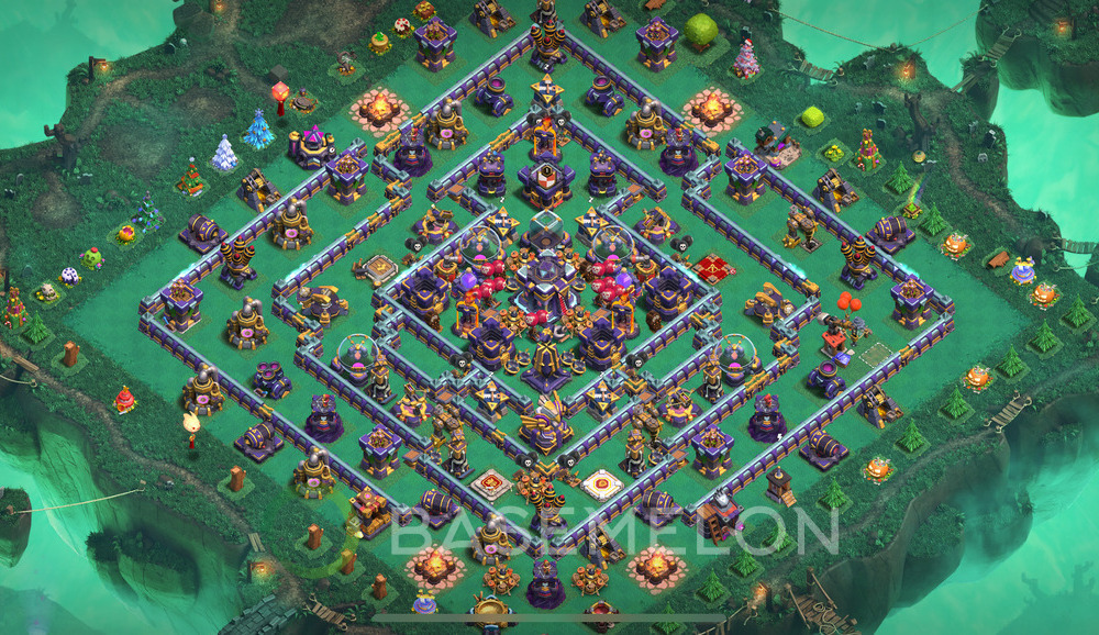 Town Hall Level 15 Farm Base Design 2024, Anti 3 Stars, Hybrid, Layout #557