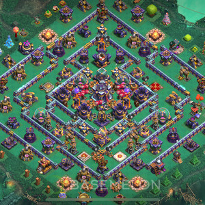 Town Hall Level 15 Farm Base Design, Anti 3 Stars, Hybrid, Layout #557