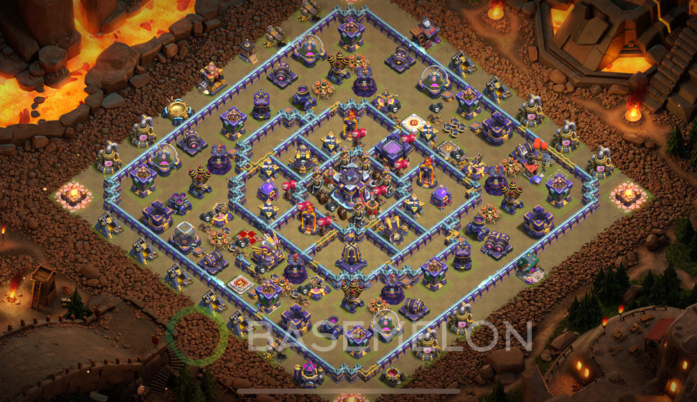 Town Hall Level 15 War Base Design 2024, Anti Everything, Hybrid, Layout #592