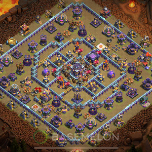 Town Hall Level 15 War Base Design, Anti Everything, Hybrid, Layout #592
