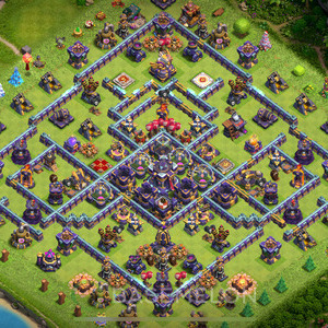 Town Hall Level 15 Farm Base Design, Anti Everything, Hybrid, Layout #613