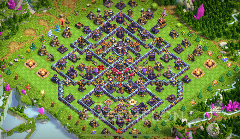 Town Hall Level 15 Farm Base Design 2024, Anti 3 Stars, Hybrid, Layout #624