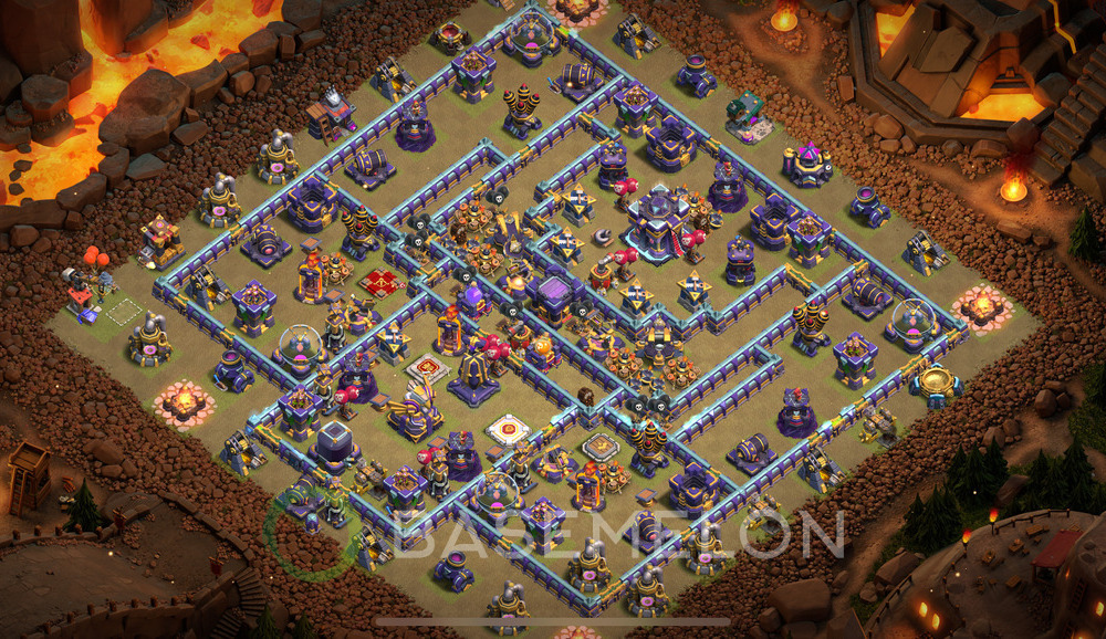 Town Hall Level 15 War Base Design 2024, Anti 3 Stars, Hybrid, Layout #632