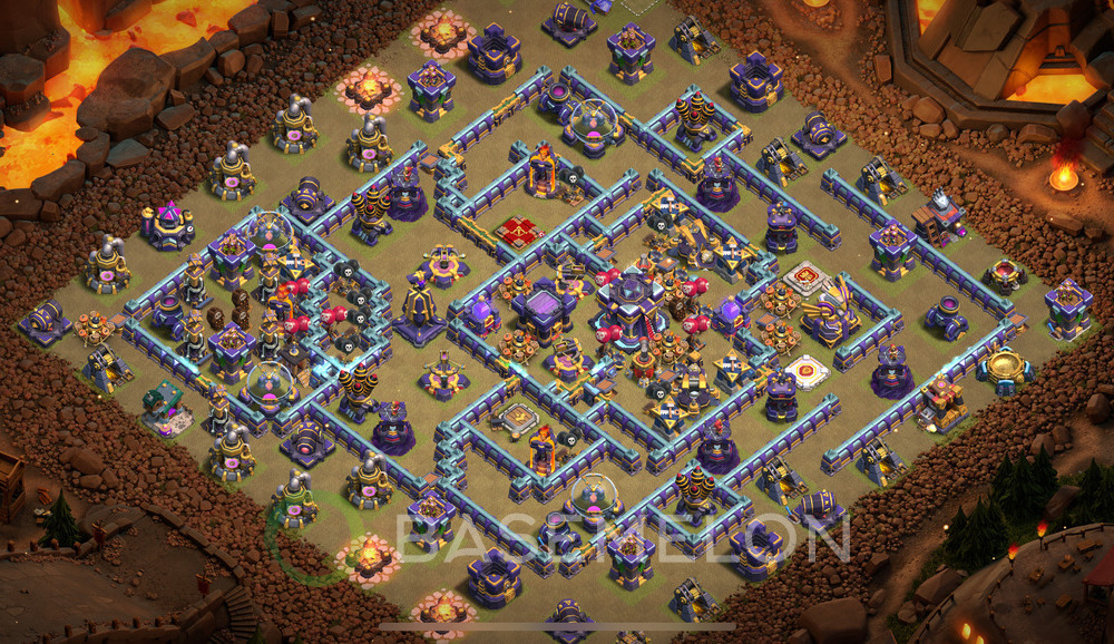 Town Hall Level 15 War Base Design 2024, Anti 3 Stars, Layout #726