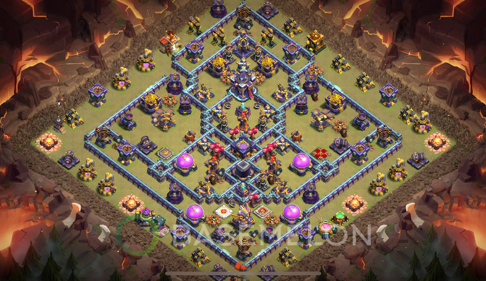 Town Hall Level 15 War Base Design 2025, Legend League, Hybrid, Layout #835