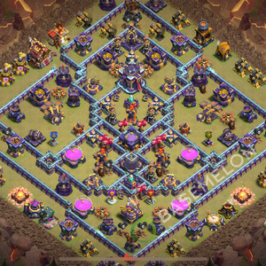 Town Hall Level 15 War Base Design 2026, Legend League, Hybrid, Layout #835