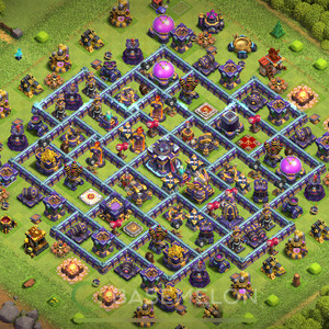 Town Hall Level 15 Trophy/Defense Base Design 2025, Anti 3 Stars, Anti Everything, Layout #884