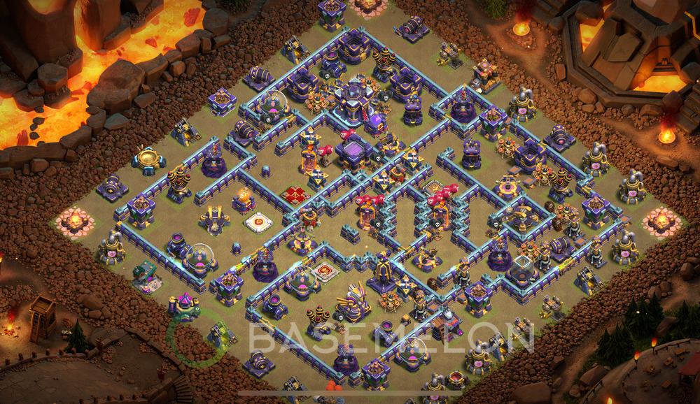 Town Hall Level 15 War Base Design 2024, Anti Everything, Layout #972