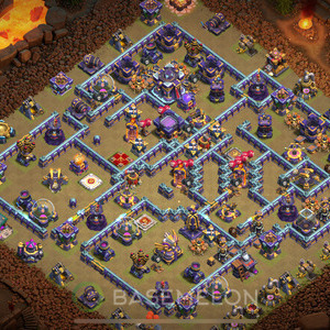 Town Hall Level 15 War Base Design 2025, Anti Everything, Layout #972