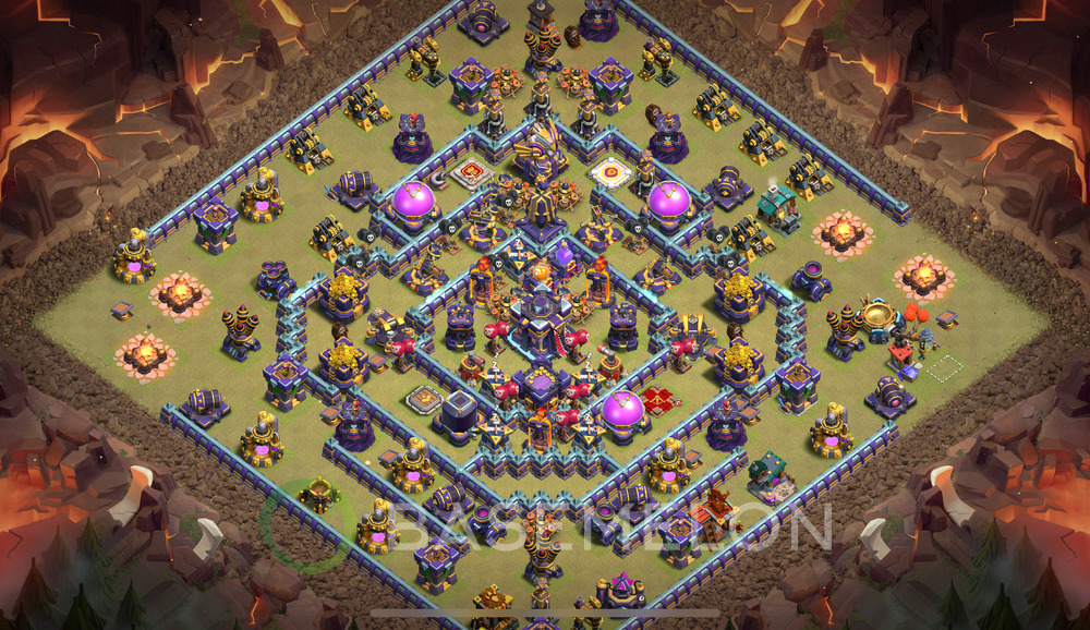 Town Hall Level 15 War Base Design 2025, Hybrid, Layout #973