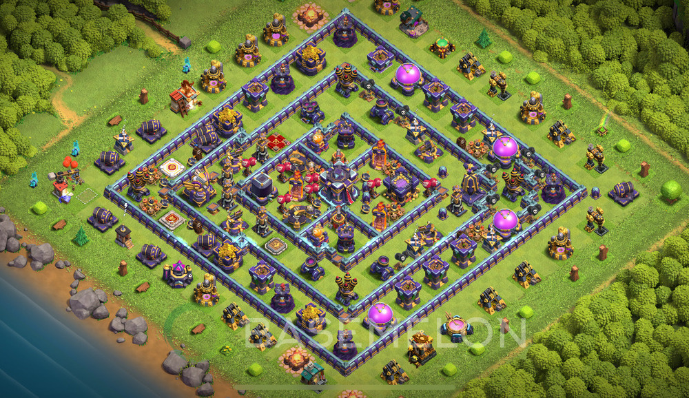 Town Hall Level 15 Farm Base Design 2024, Anti Air, Layout #979