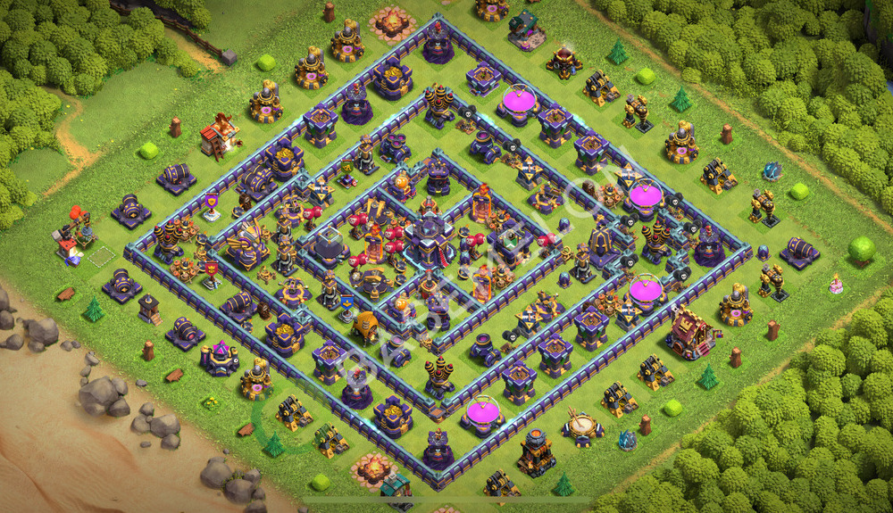 Aldea del Ayuntamiento Nivel 15 para Farming, Anti Aéreo Diseño 2026, #979