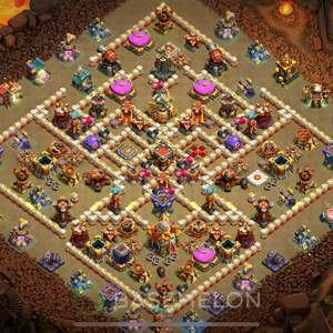Town Hall Level 16 War Base Design 2025, Anti 3 Stars, Anti Everything, Layout #1012