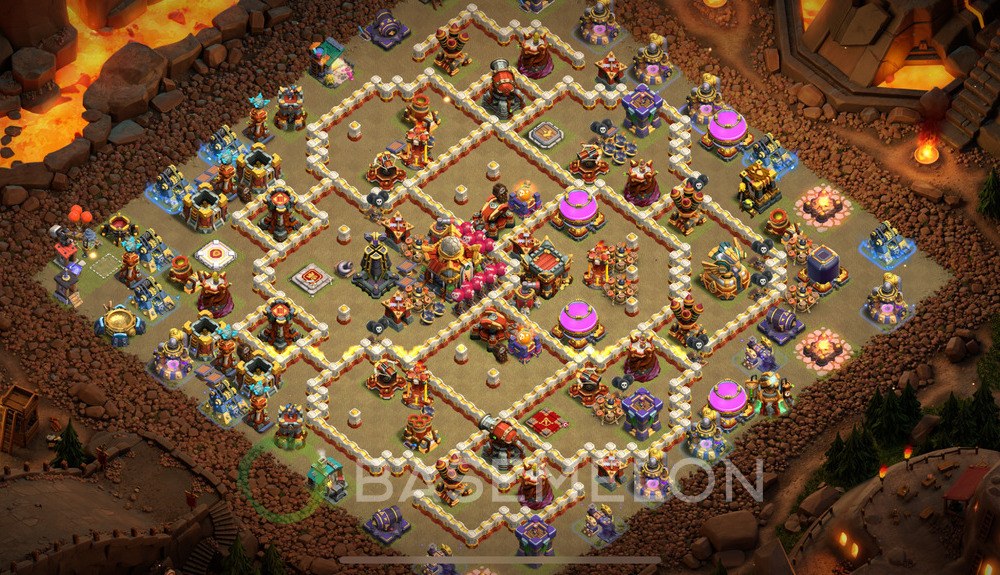 Town Hall Level 16 War Base Design 2024, Anti Everything, Layout #1042