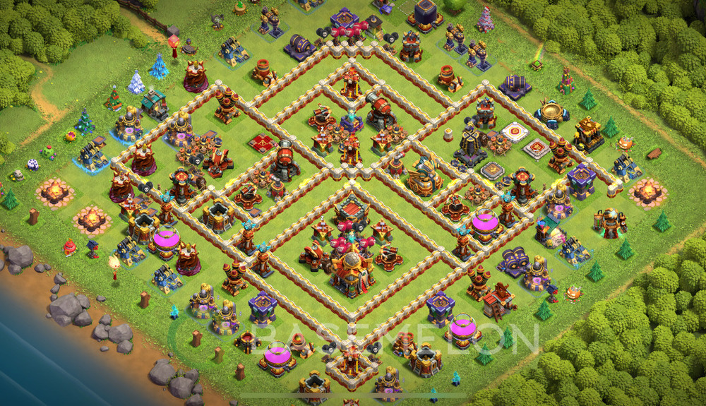 Town Hall Level 16 Trophy/Defense Base Design 2024, Layout #1167