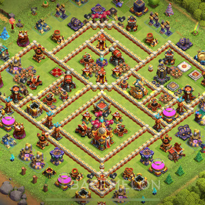 Town Hall Level 16 Trophy/Defense Base Design 2025, Layout #1167
