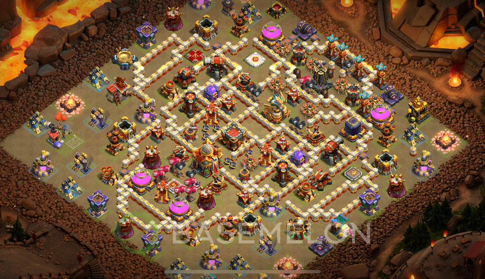 Town Hall Level 16 War Base Design 2025, Layout #1249