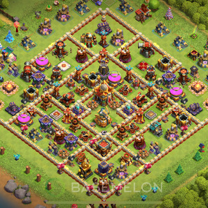 Rathaus Level 16 Farmen Base 2025, Anti 3 Sterne, Layout #1273