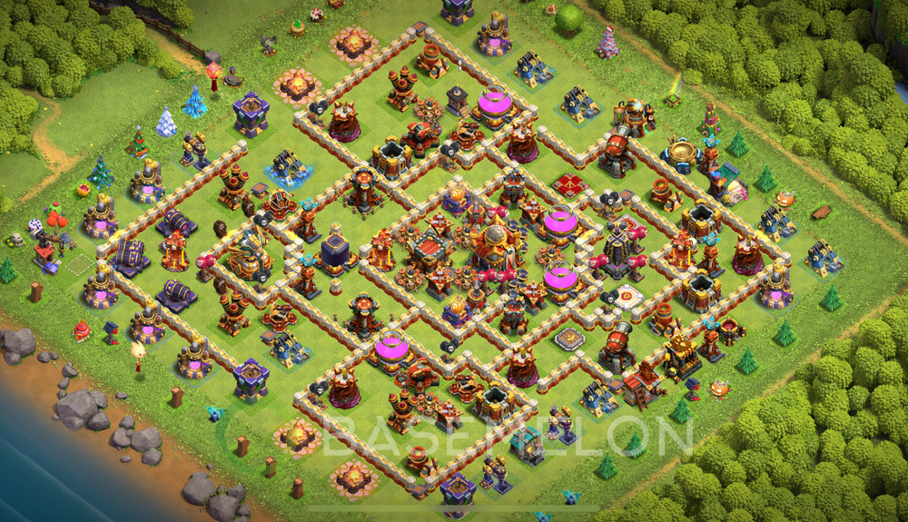 Town Hall Level 16 Trophy/Defense Base Design 2025, Legend League, Layout #1326