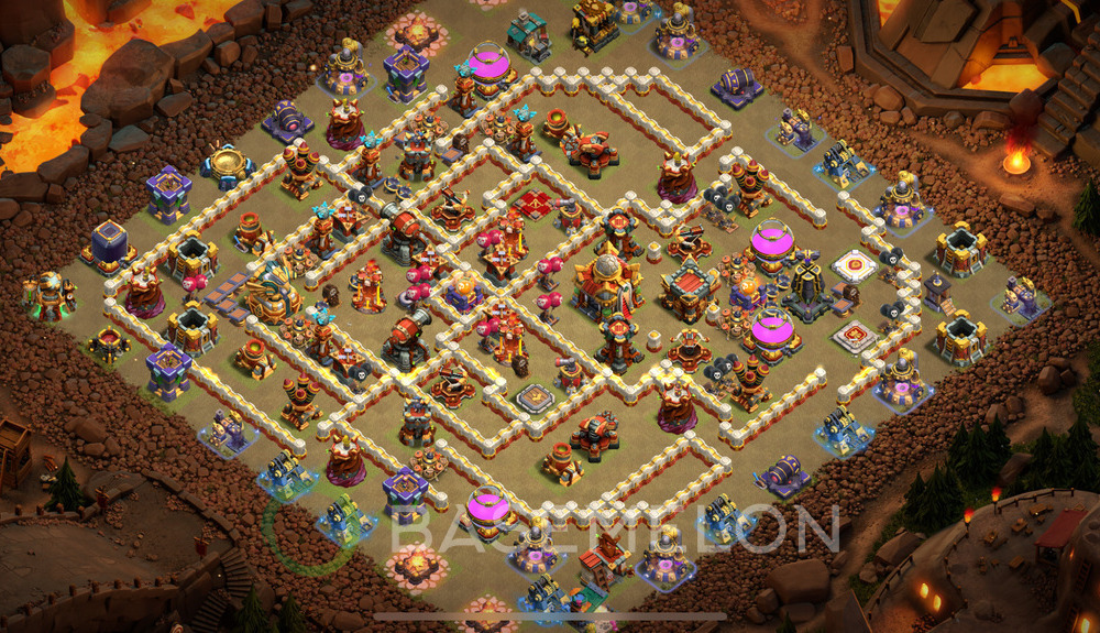 Town Hall Level 16 War Base Design 2024, Layout #153