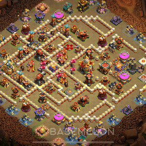 Town Hall Level 16 War Base Design 2025, Layout #153