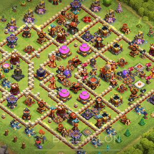 Town Hall Level 16 Farm Base Design 2025, Anti 3 Stars, Layout #1570
