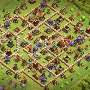 Aldea del Ayuntamiento Nivel 16 para Farming, Anti 3 Estrellas Diseño 2026, #1570