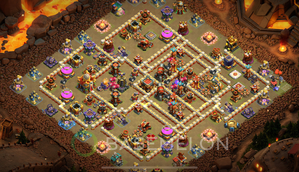 Town Hall Level 16 War Base Design 2025, Anti Everything, Layout #1710
