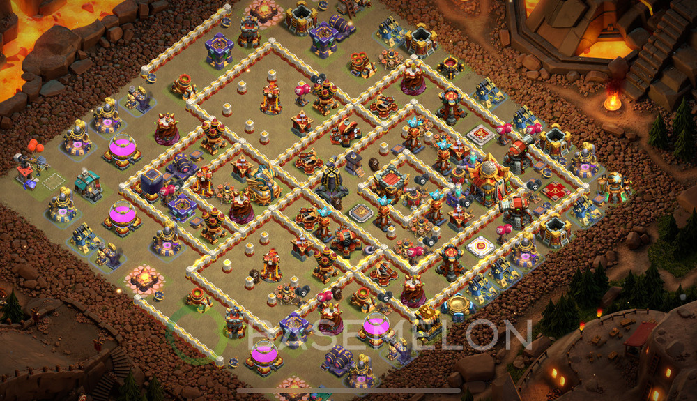 Rathaus Level 16 Krieg Base 2025, Anti Alles, Layout #1732