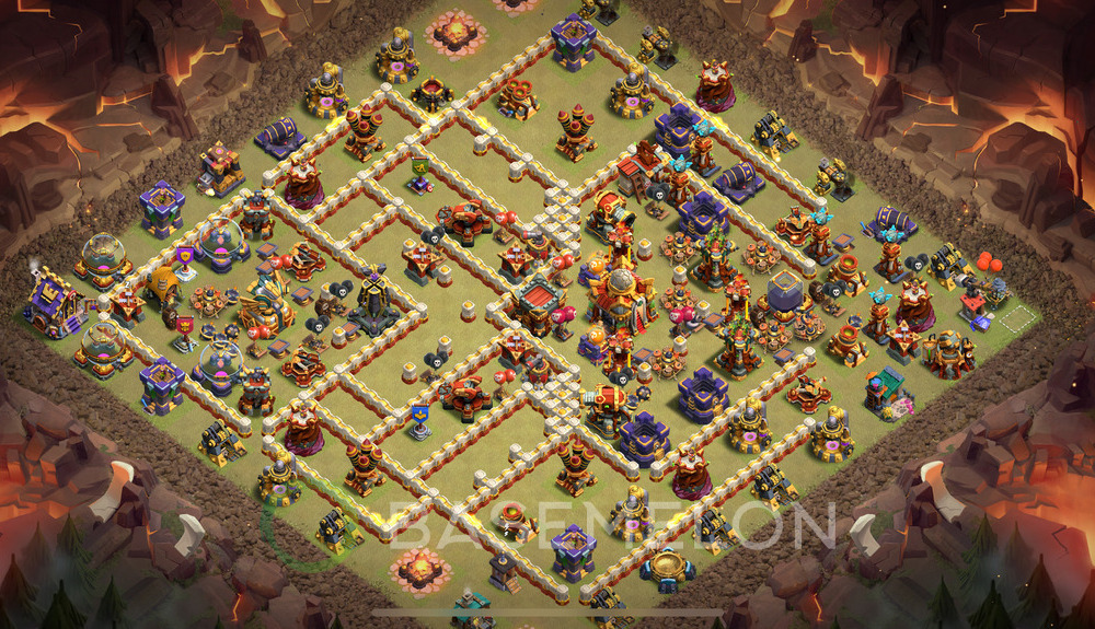 Town Hall Level 16 War Base Design 2025, Anti Everything, Layout #1738