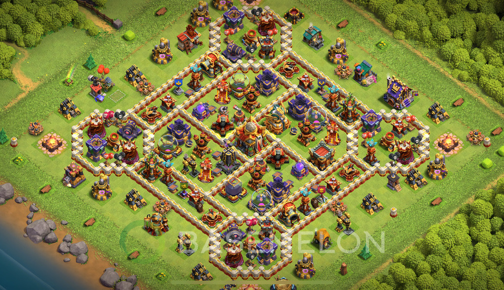Town Hall Level 16 Farm Base Design 2025, Anti Air, Layout #1778