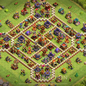 Town Hall Level 16 Farm Base Design 2025, Anti Air, Layout #1778