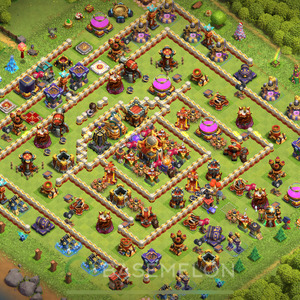 Rathaus Level 16 Verteidigung Base 2025, Anti Alles, Layout #1790