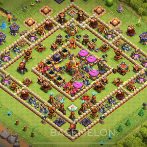 Town Hall Level 16 Farm Base Design 2025, Layout #1821