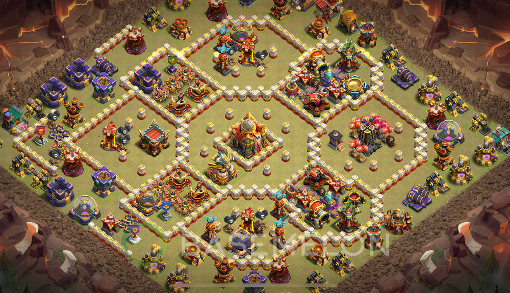 Hôtel de Ville Level 16 Guerre GDC Base  2025, Village #1934