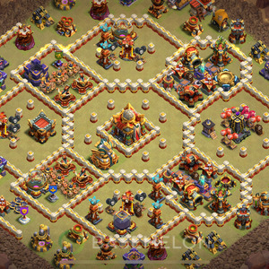 Town Hall Level 16 War Base Design 2025, Layout #1934