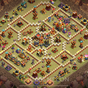 Town Hall Level 16 War Base Design 2025, Layout #1973