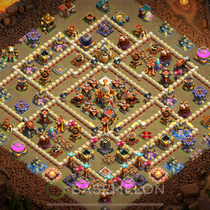 Town Hall Level 16 War Base Design 2025, Anti 2 Stars, Anti Air, Layout #2006