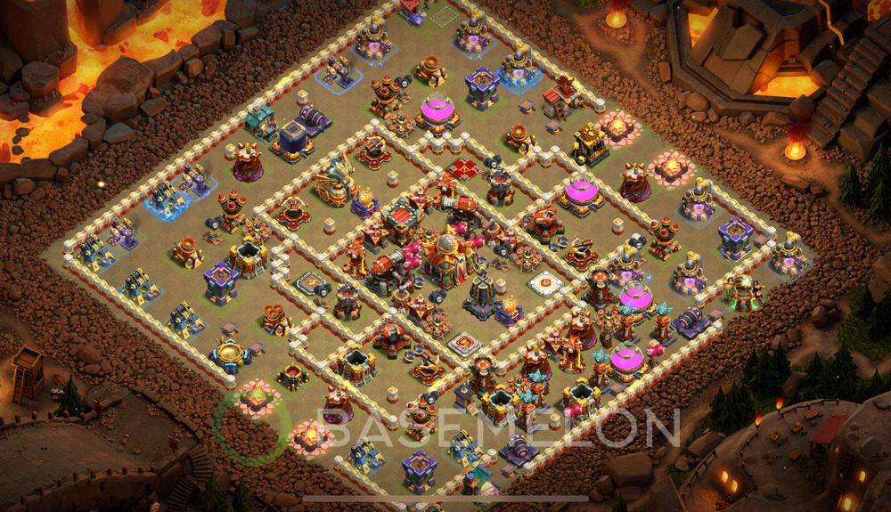 Hôtel de Ville Level 16 Guerre GDC Base  2025, Anti 2 Étoiles, Village #2024