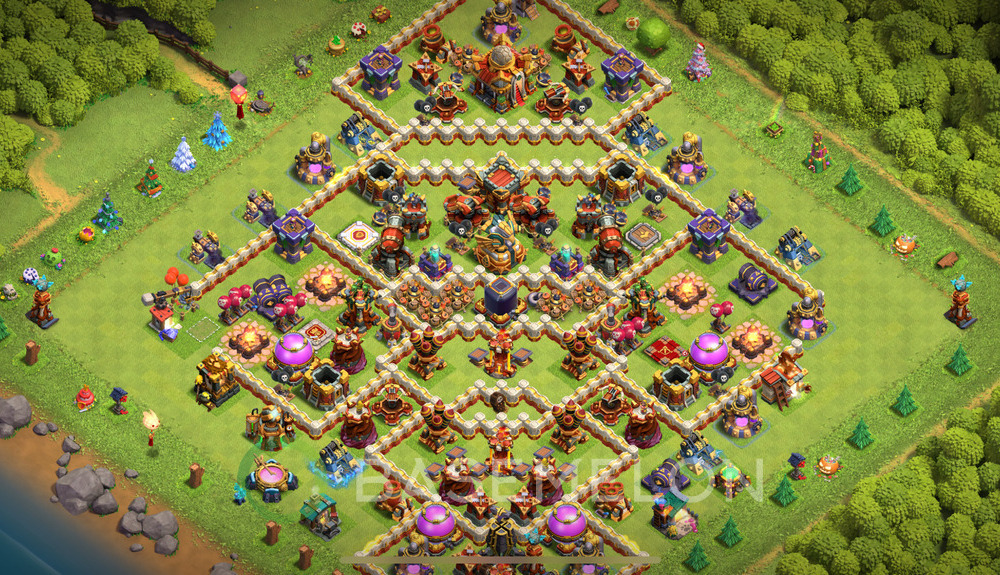 Town Hall Level 16 Farm Base Design 2025, Anti 3 Stars, Layout #2047