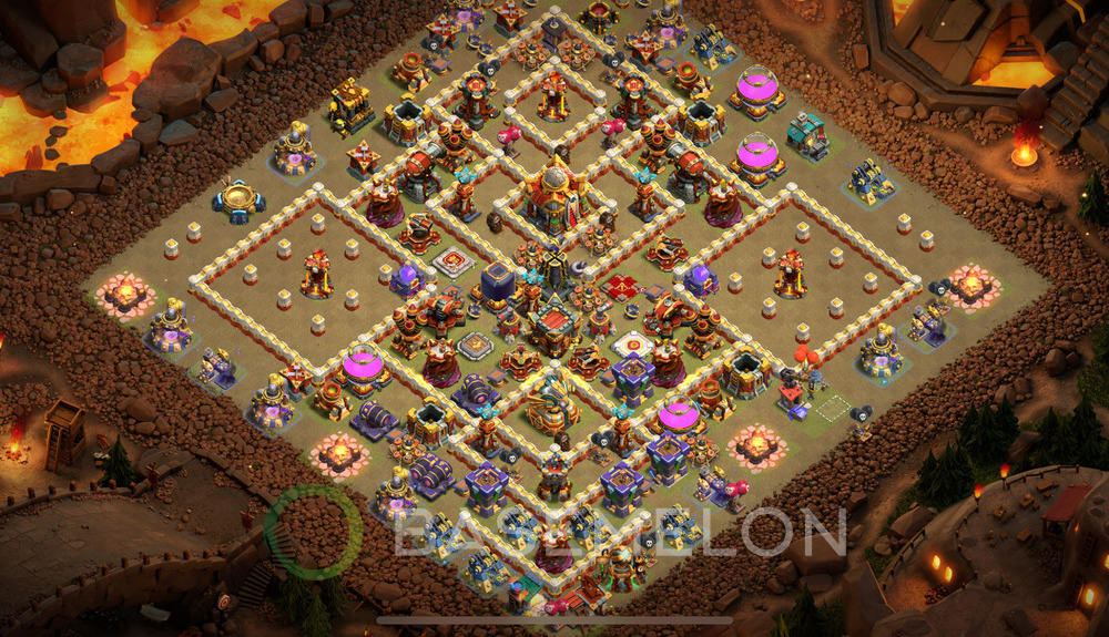 Town Hall Level 16 War Base Design 2025, Anti Air, Layout #2069